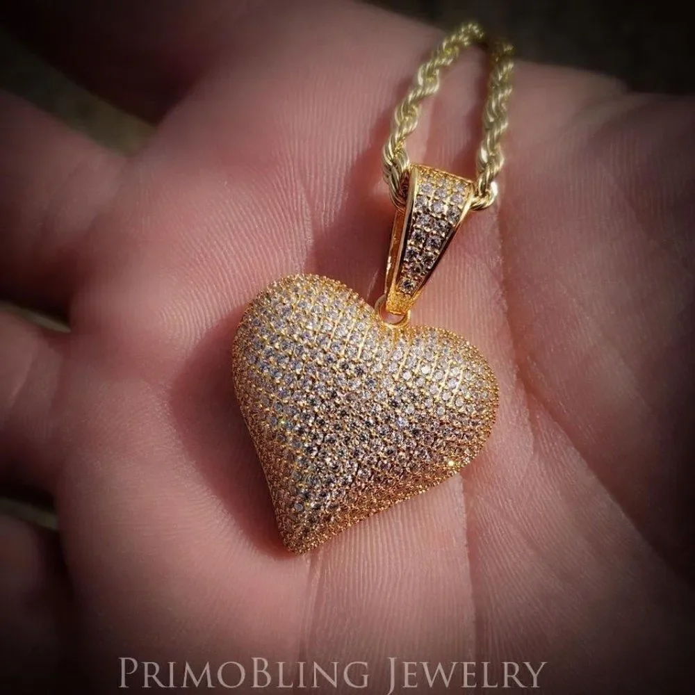 Iced Out Heart Necklace